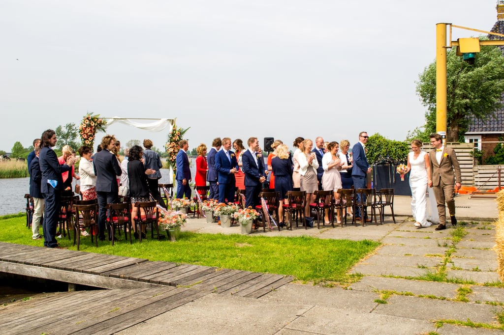 Ceremonie terrein naast oude melkhaven