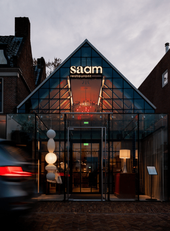 SAAM restaurant - het iconische glazen huisje